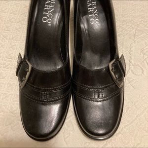 Black Franco Sarto Leather Shoes